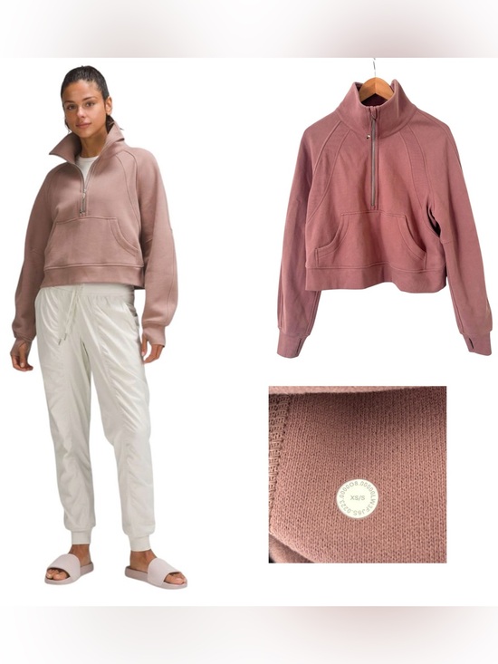 lululemon athletica Tops - lululemon Scuba Oversized Funnel Neck Half Zip